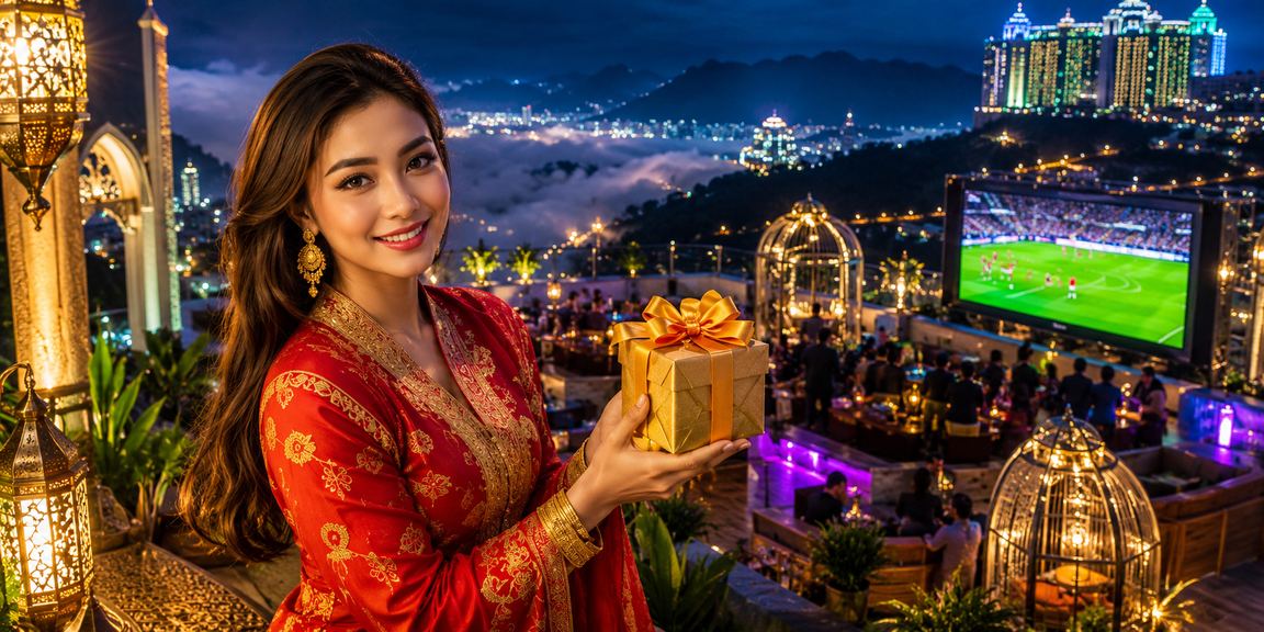 Peminat bola sepak bertaruh semasa perayaan Hari Raya di Genting Highlands